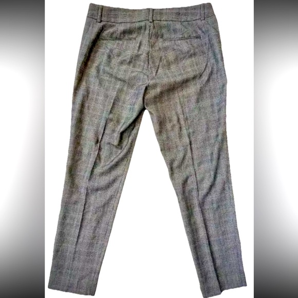 J.CREW Classic βMinnie Pantβ Lightweight Wool Plaid Cropped Trousers - Picture 2 of 6